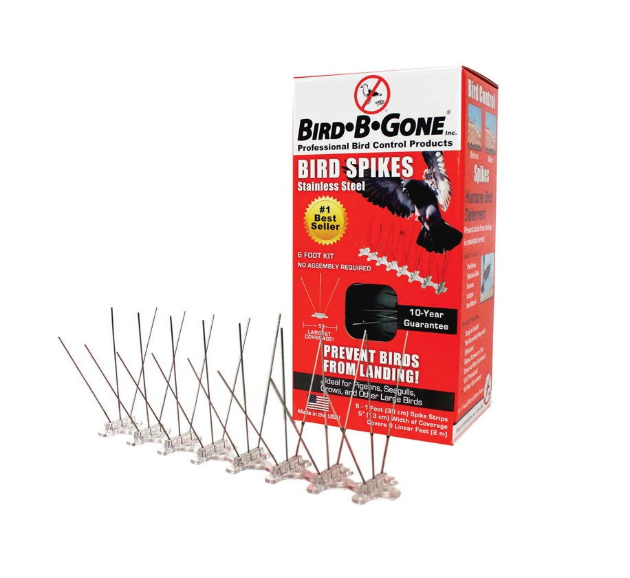 Bird-B-Gone MM2001-5/6 Stainless Steel Bird Spikes, 1-1/2" — LIfe And Home