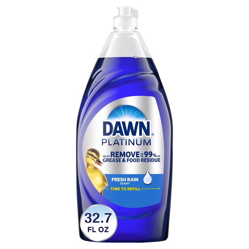 Dawn Platinum Refreshing Rain Scent Liquid Dish Soap 32.7 oz 1 pk