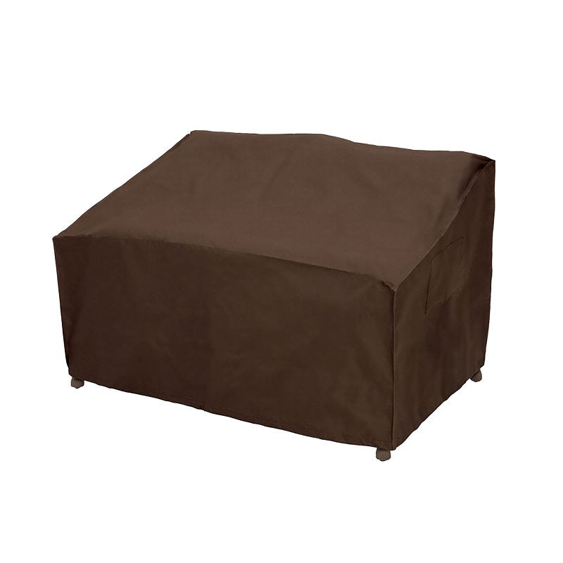 Mr. BAR-B-Q 07832BBGD Premium Loveseat Cover, 60 in L, 35 in W, 32 in H, Polyethylene, Brown