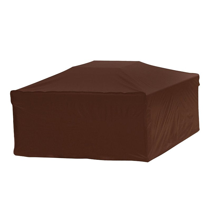 Mr. BAR-B-Q 07845BBGD Firepit Cover, 38 in L, 38 in W, Elastic, Dark Brown