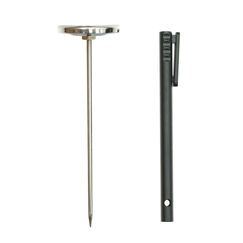 Mr. BAR-B-Q 40293Y Meat Thermometer, 0 to 220 deg F, Analog Display, 2-3/4 in L Probe, Silver