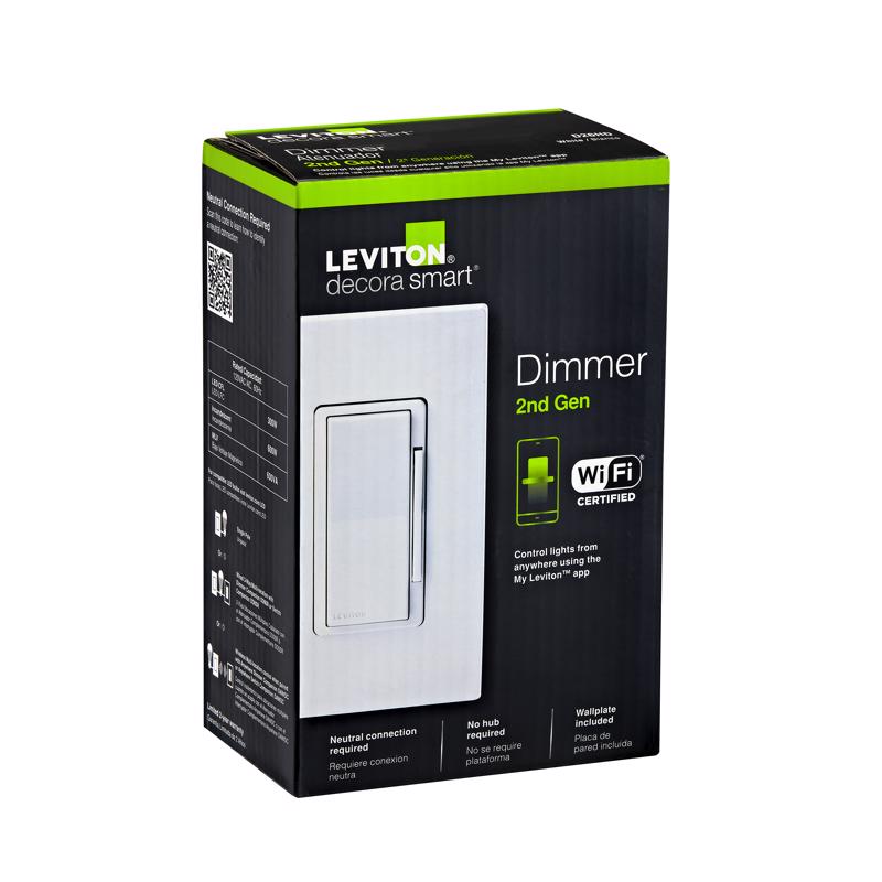 Leviton Decora Smart 15 amps Single Pole Motion Sensor Smart-Enabled Motion Sensing and Dimmer Switc