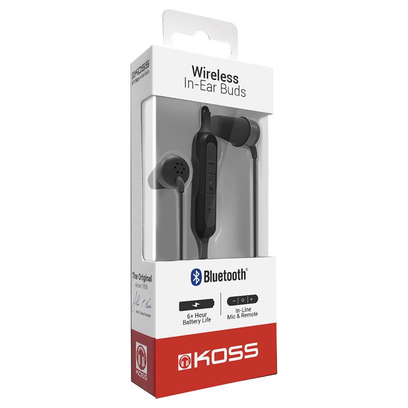 Koss Wireless Bluetooth In-Ear Earbud w/Microphone 1 pk