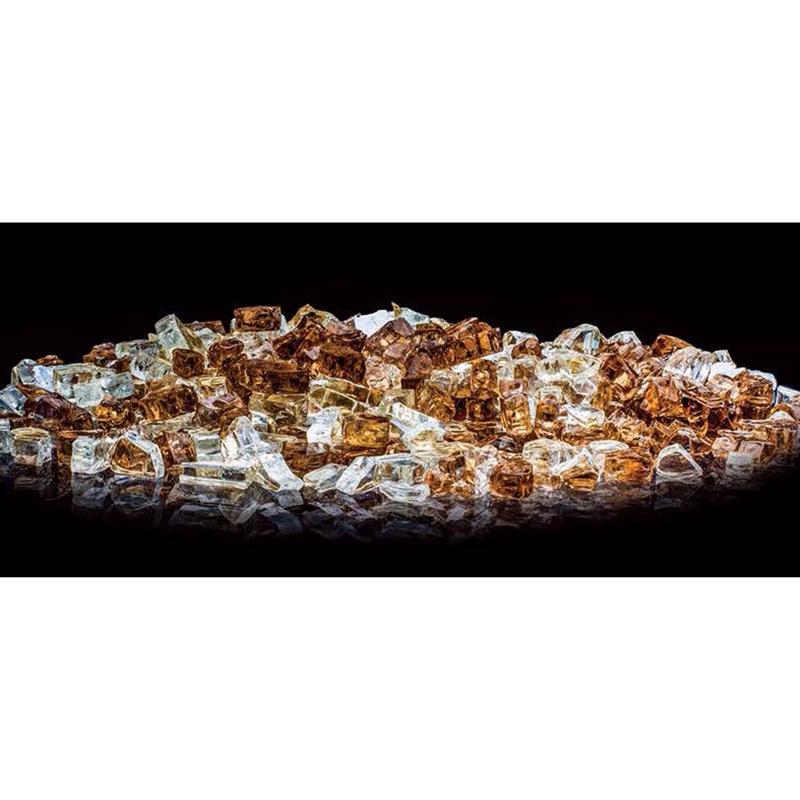 Bond Lava Stream Glass Fire Bowl Filler 8.66 in. H X 4.92 in. W X 5.12 in. D