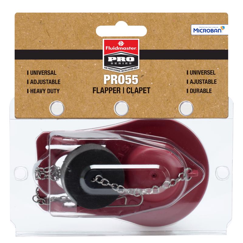 Fluidmaster PRO Series Flapper with Adapter Red For Universal