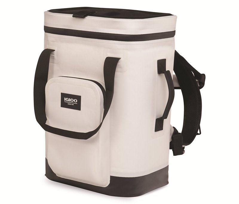 Igloo Trailmate Series 62208 Heavy-Duty Cool Bag, 30 cm L, 36 cm W, 23 qt, EVA/HDPE/Polyester, Bone, Zipper