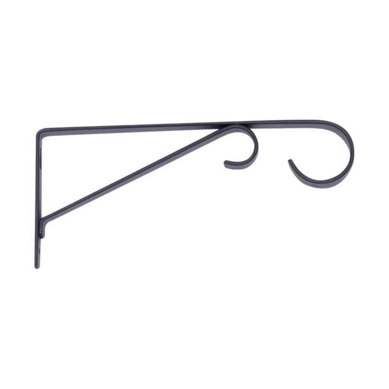 Living Accents Black Steel 9 in. H Straight with Loop Plant Hook 1 pk