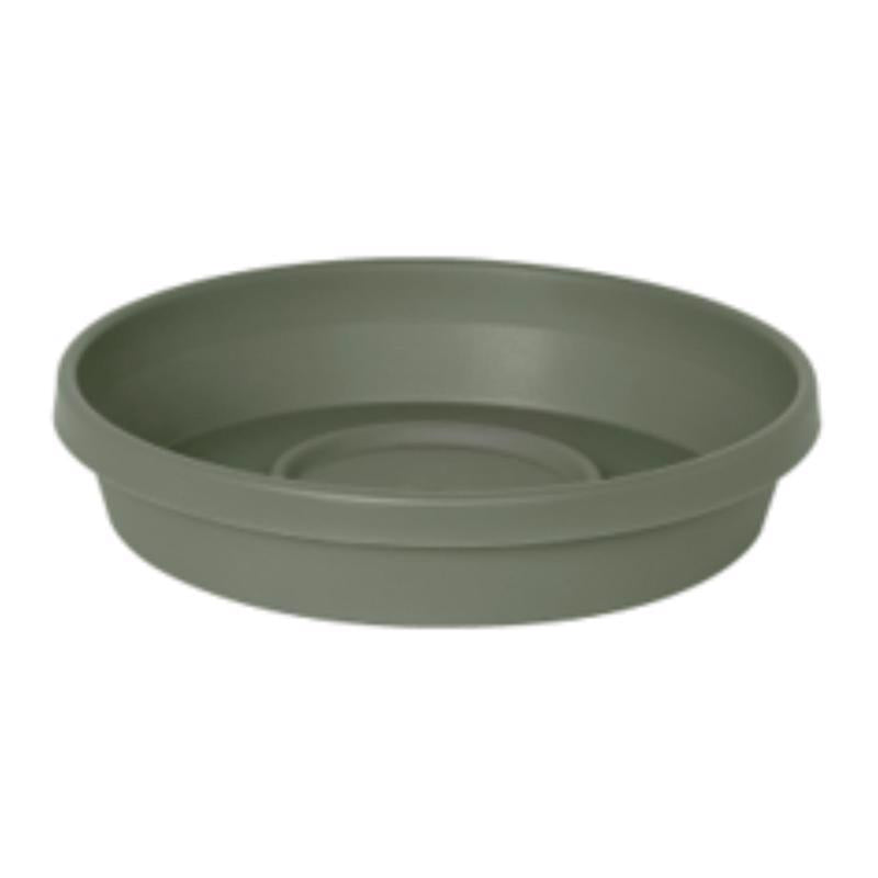 Bloem Terra 2.5 in. H X 13 in. W X 11.25 in. D Plastic Traditional Plant Saucer Green