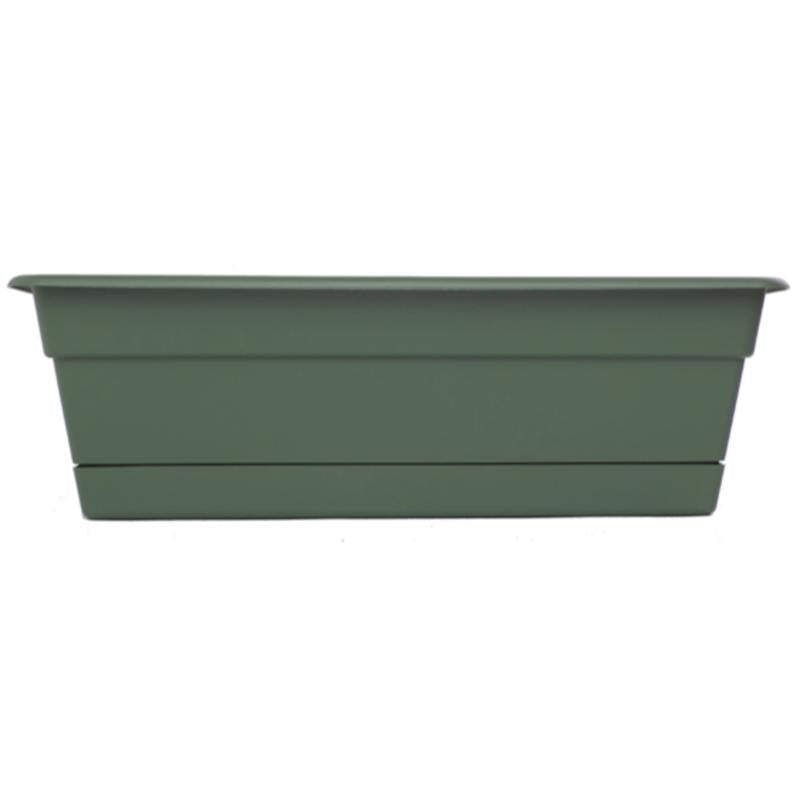 Bloem Durra Cotta 5.75 in. H X 24 in. W X 7.5 in. D Plastic Window Box Basil