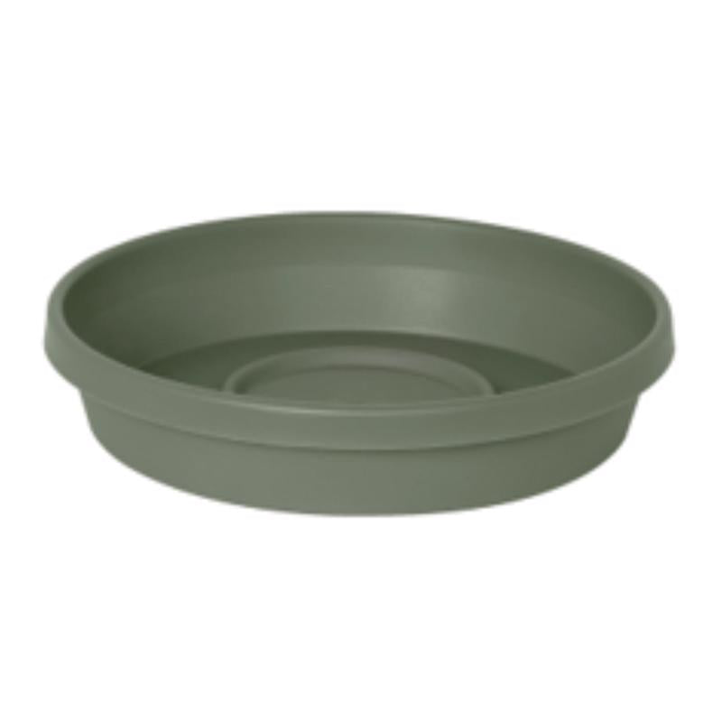 Bloem Terra 1.5 in. H X 7.5 in. W X 6.5 in. D Plastic Traditional Plant Saucer Green