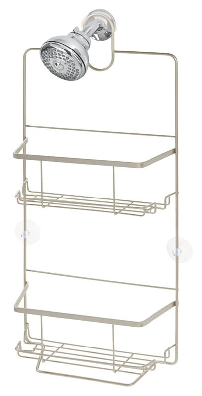 iDESIGN Everett 23855 Shower Caddy, 10.1 in OAL, 3.88 in OAW, Metal, Satin