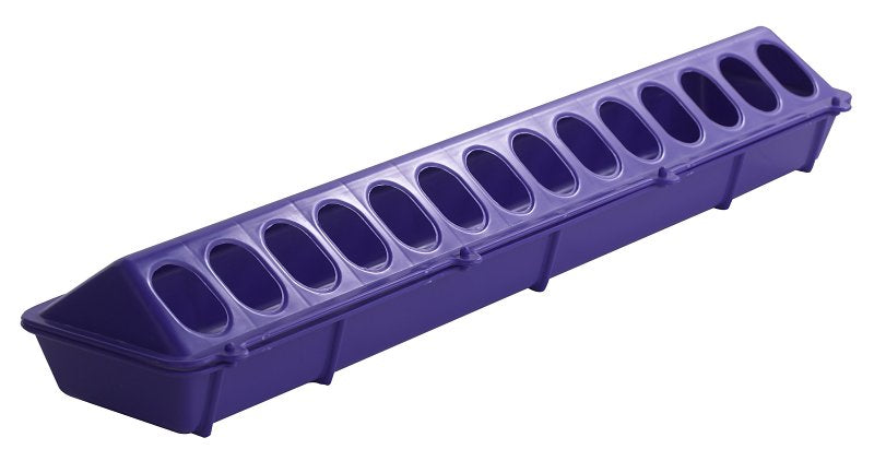 Little Giant 820PURPLE Poultry Ground Feeder, 28-Compartment, Polypropylene, Purple, Flip-Top Mounting