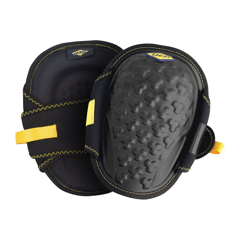 QEP ProMax Gel 79645 Knee Pad, One-Size, Foam Cap, EVA Foam Pad, Hook and Loop Closure