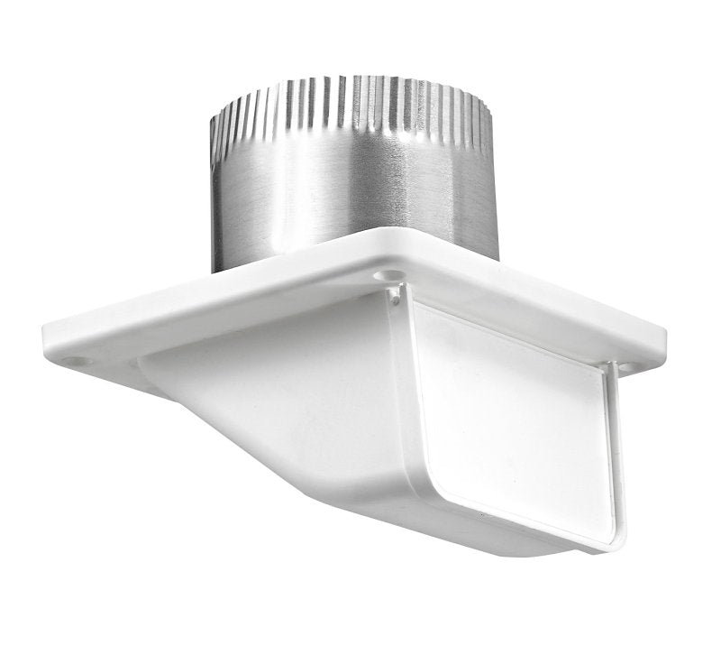 Lambro 143WTP Soffit Exhaust Vent, 5-1/4 in OAL, 5-3/4 in OAW, Plastic