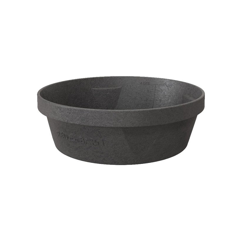 Red Barn 5600101 Flexible Feed Pan, 1 gal, Rubber, Black