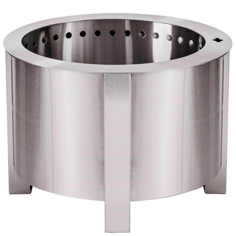 Breeo X Series 19 in. W Stainless Steel Outdoor Round Wood Fire Pit