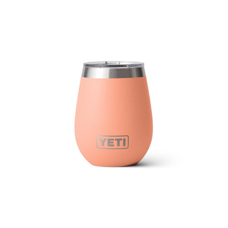 YETI Rambler 10 oz Lowcountry Peach BPA Free Wine Tumbler with Lid