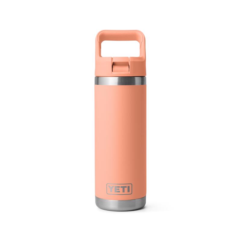 YETI Rambler 18 oz Lowcountry Peach BPA Free Bottle with Straw Cap