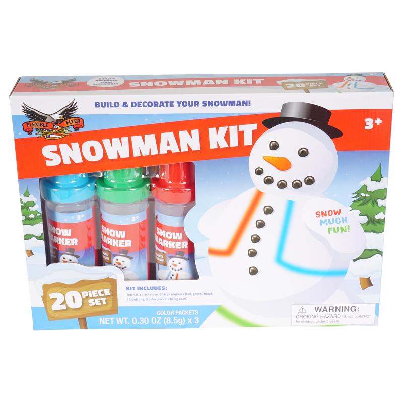 Flexible Flyer Decorative Plastic Snowman Kit