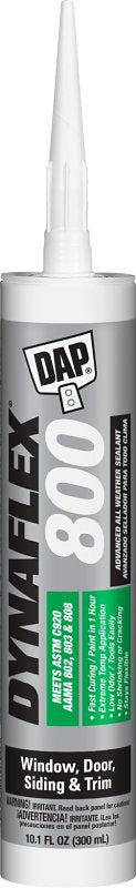 DAP 00816 Siding and Window Sealant, Clear, 5 to 7 days Curing, 20 to 140 deg F, 10.1 oz Cartridge