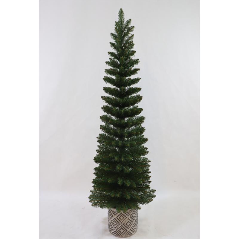 Celebrations 5 ft. Slim LED 100 ct Diamond Potted Color Changing Entrance Tree