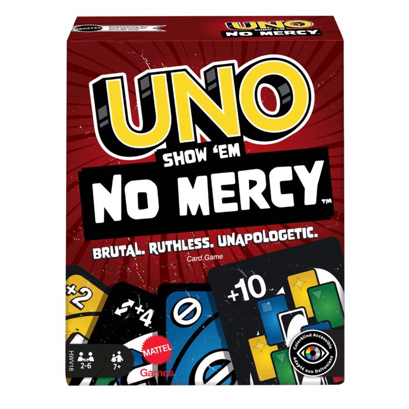 Mattel Show 'em No Mercy UNO Multicolored 168 pc