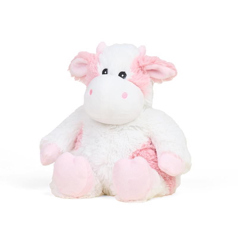 Warmies Strawberry Cow Stuffed Animals Pink