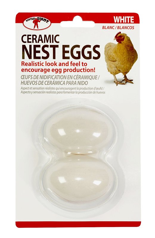 Miller CEGGWHT Nest Egg, Ceramic, White