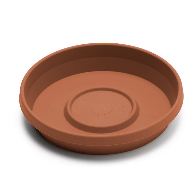 Bloem 51014C Plastic Traditional Plant Saucer Terra Cotta, 14 inch