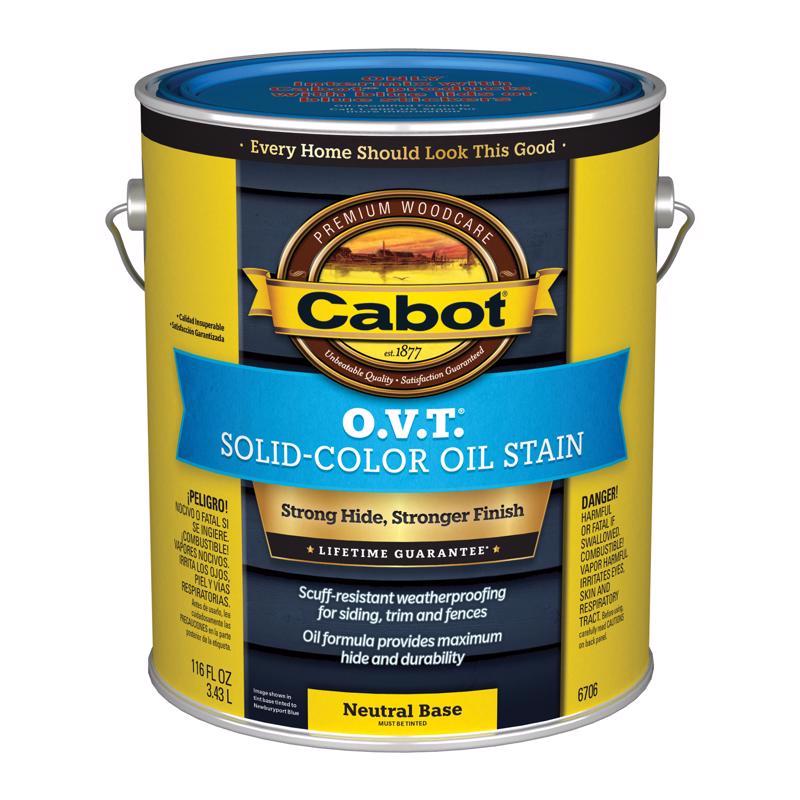 O.V.T. 140.0006706.007 Exterior Oil Stain, 1 GAl, Neutral Base