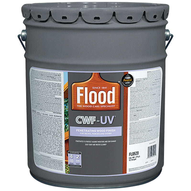 Flood FLD520-5 CWF-UV Matte Cedar Water-Based Wood Finish, 5 Gallon