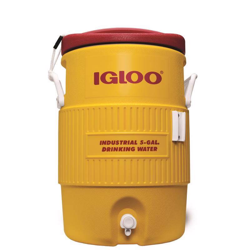 Igloo 11863 Water Cooler, 5 Gallon, Red/Yellow