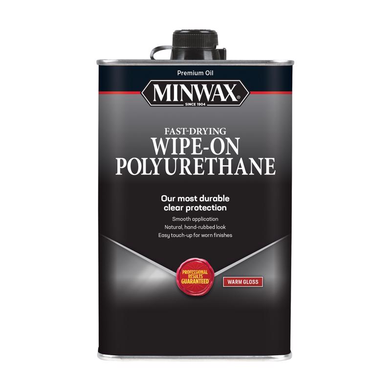 Minwax 40900000 Wipe-On Poly Gloss Clear Oil-Based Polyurethane,1 Pint