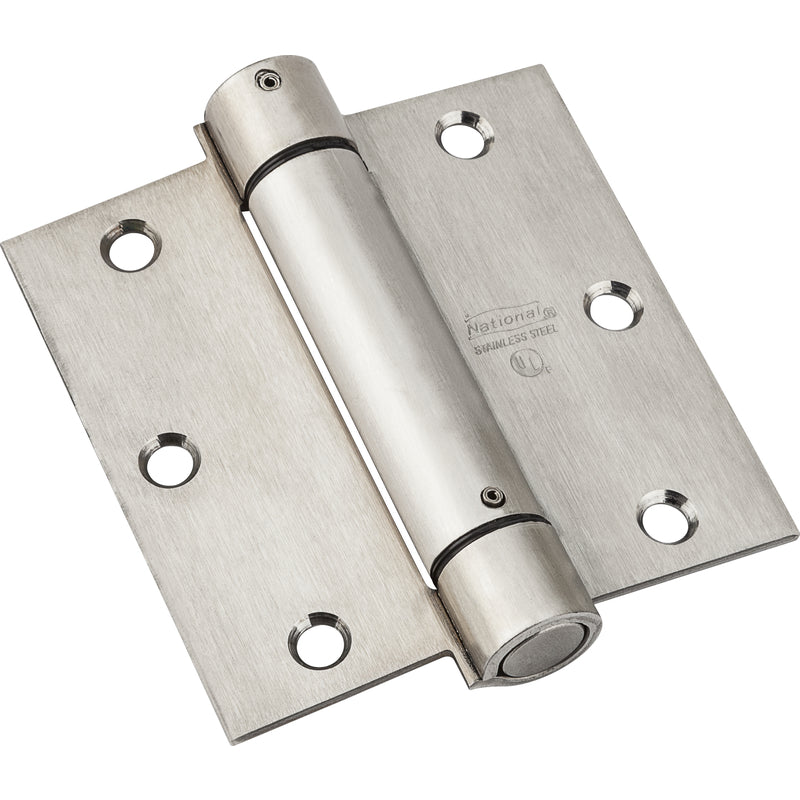 National Hardware N350-785 V520 Spring Door Hinge, 3-1/2", Stainless Steel