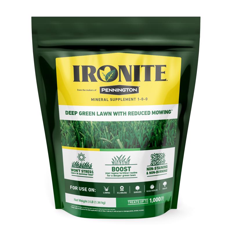 Pennington 100544882 Ironite All-Purpose Lawn Fertilizer For All Grasses 1000 sq ft