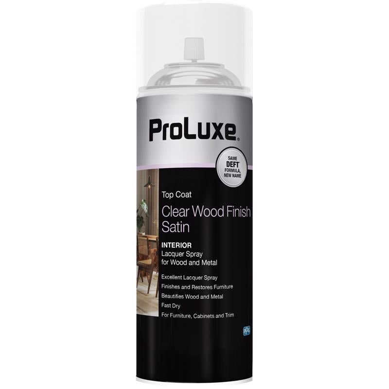 ProLuxe PLX017S/EA Satin Clear Oil-Based Wood Finish Lacquer Spray 12.25 oz