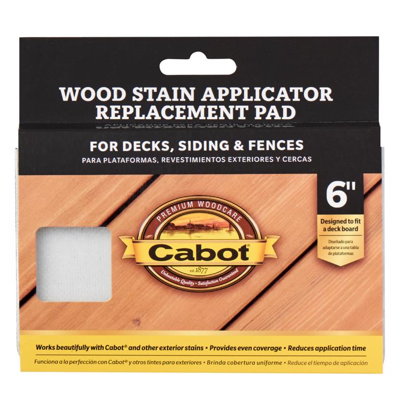 Cabot 140756610 Wood Stain Applicator Replacement Pad, 6 Inch x 6.1 Inch