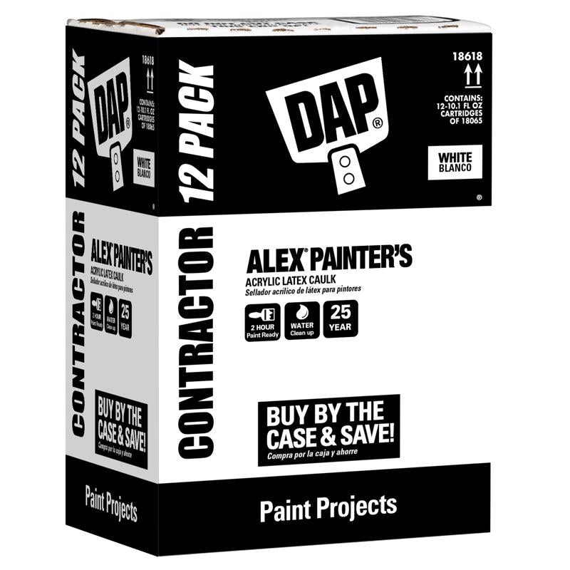 DAP Alex White Acrylic Latex Painter's Caulk 121.2 oz