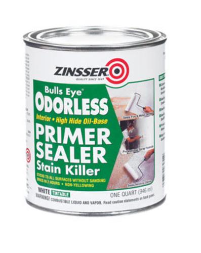 Zinsser 03954 High Hide Odorless Primer/Sealer, 1 Quart, White