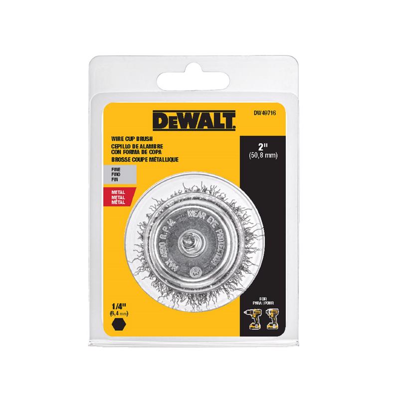 DeWalt DW49716 Fine Crimped Wire Cup Brush, 2 Inch