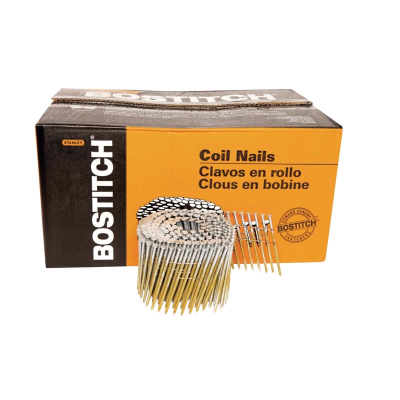Bostitch 3-1/4 in. Wire Coil Hot-Dip Galvanized Framing Nails 15 deg 2700 pk