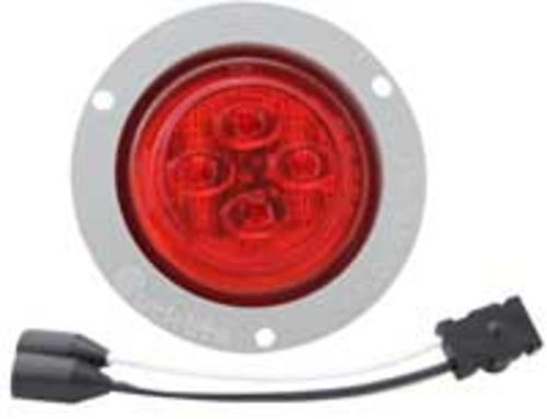 Truck-Lite 82846 8-LED 10-Series Round Clearance/Marker Lamp, Red