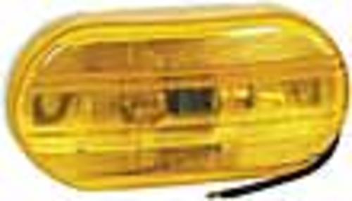 Grote 83917 Duramold 2-Bulb Oval Clearance/Marker Lamp, 4"x2", Yellow,Per Package of 4