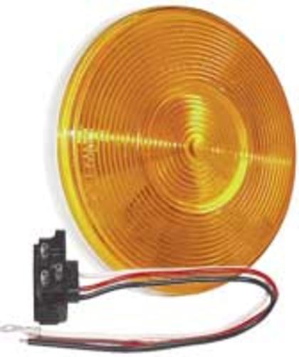 Truck-Lite 81122 40-Series Heavy-Duty Stop/Turn/Tail Lamp, 4", Yellow,Per Package of 5