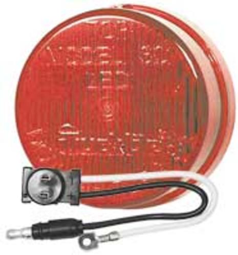Truck-Lite 81142 OmniVolt LED 30-Series Clearance/Marker Lamp, 2", Red