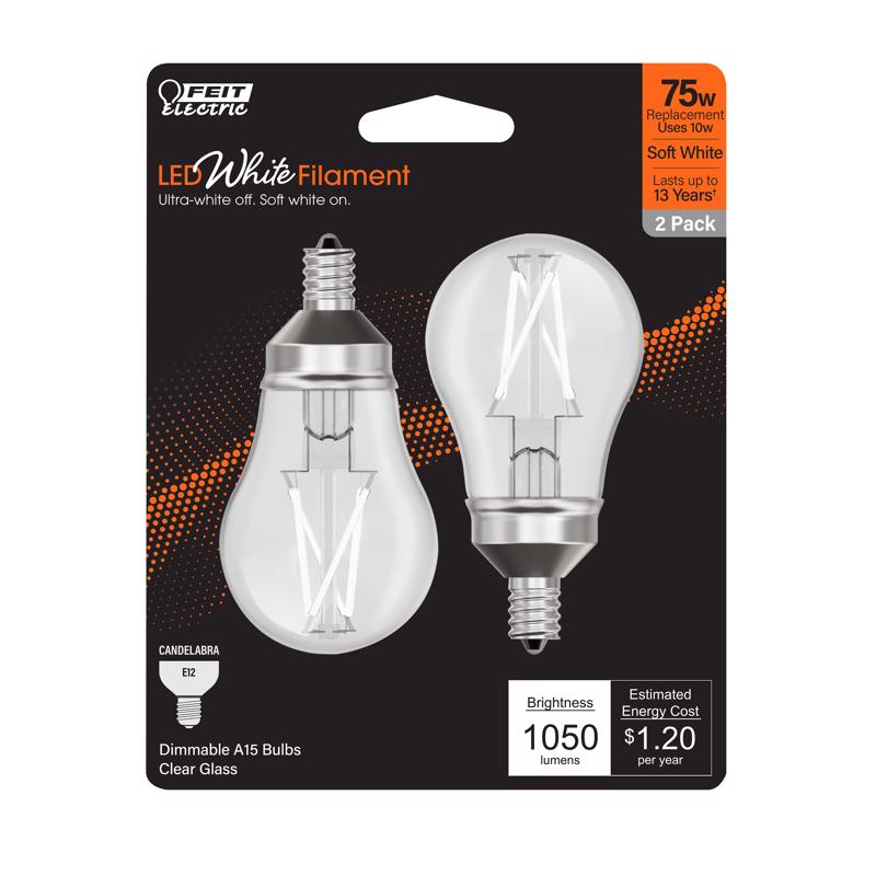 Feit Electric BPA1575927WFIL2 Filament LED Bulb, 10 Watts, 120 Volt