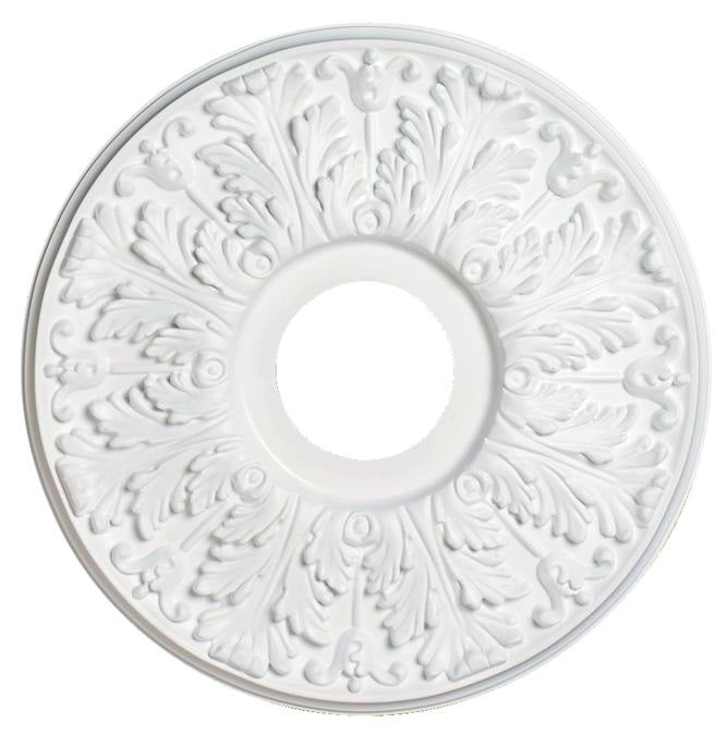 Westinghouse 7702800 Victorian White Ceiling Medallion, 16"