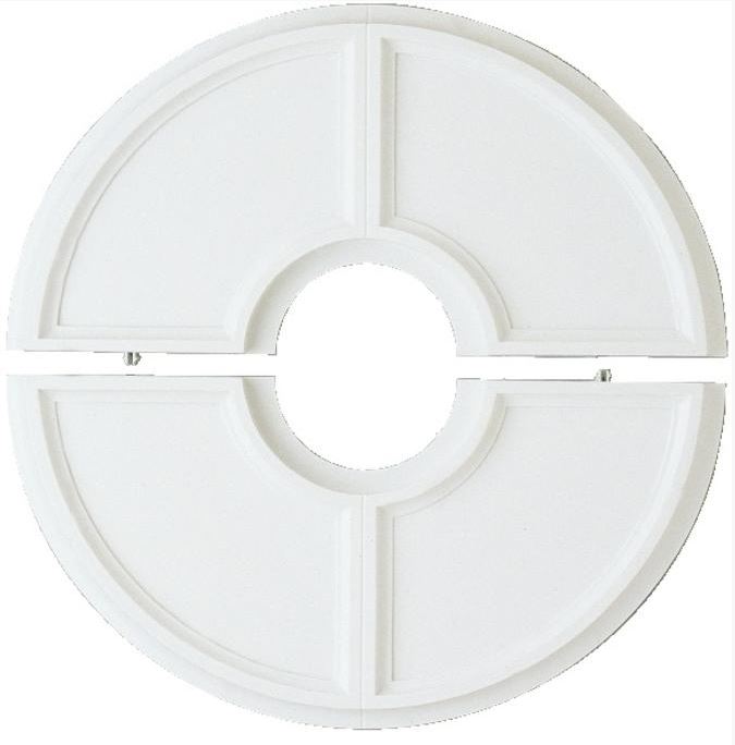 Westinghouse 77034 Split Design White Ceiling Medallion, 16"