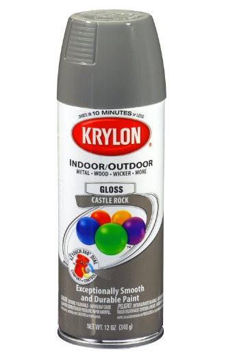 Krylon K05355200 ColorMaster Decorator Spray Enamel, 12 Oz, Castle Rock