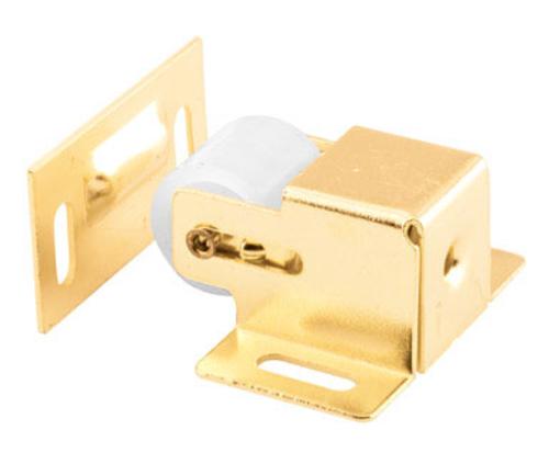 Prime-Line 241938 Cabinet Roller Catch 1-7/16" x 1-3/8", Brass Plated
